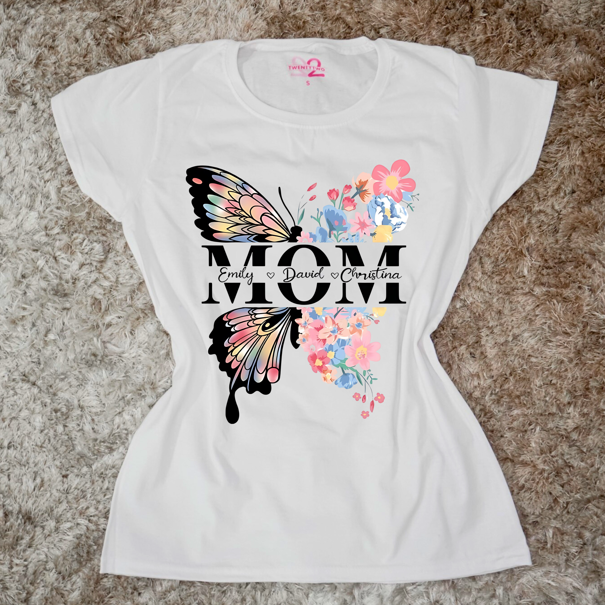 Donna - T shirt Mom Butterfly