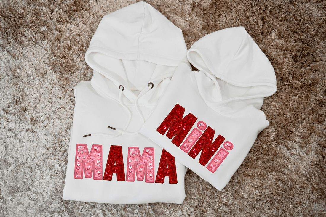 Donna - Hoodie Mama &amp; Mini Paillettes - TwentyTwo Shop