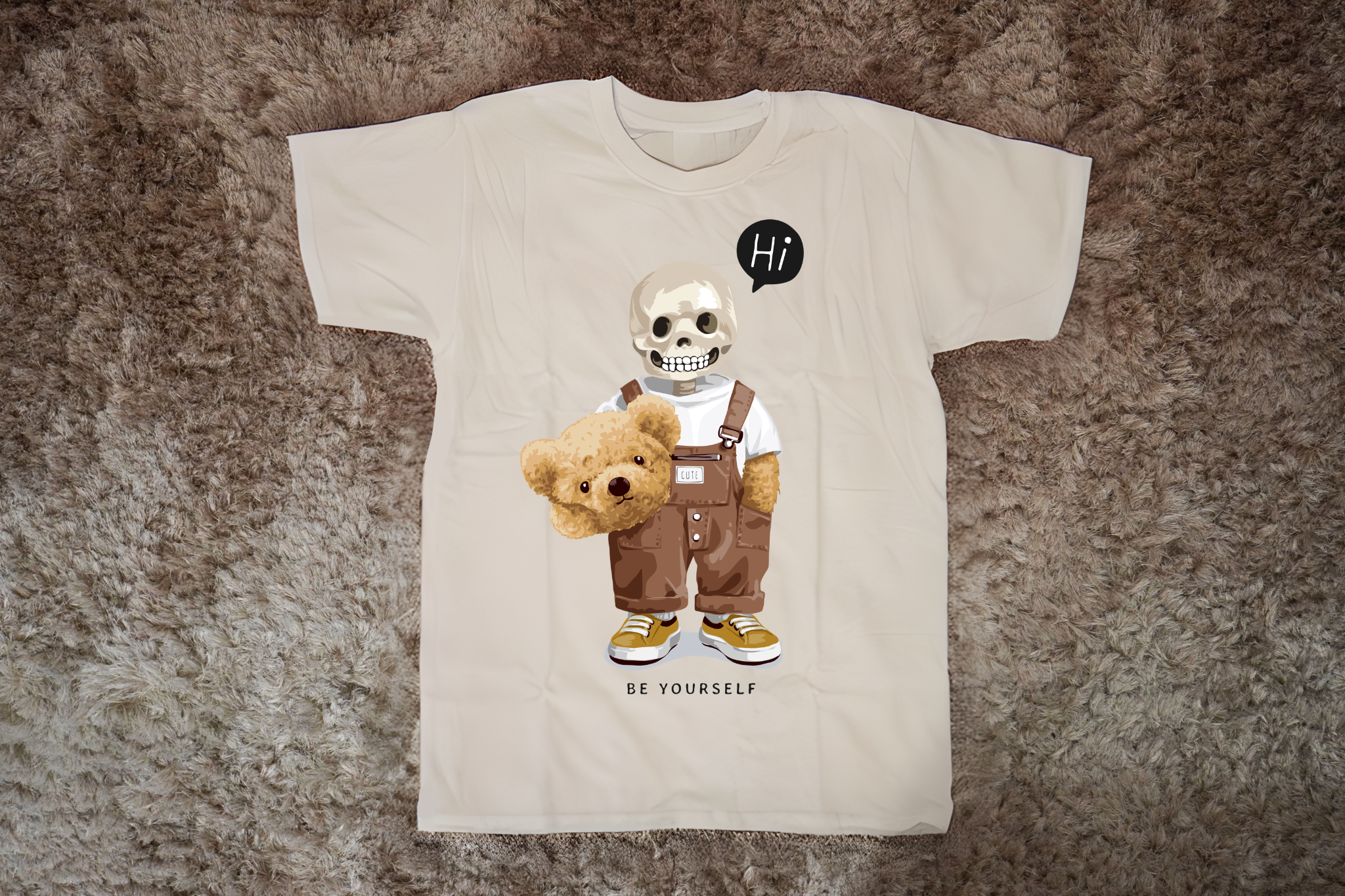 Uomo - Tshirt Teddy Be Yourself - TwentyTwo Shop