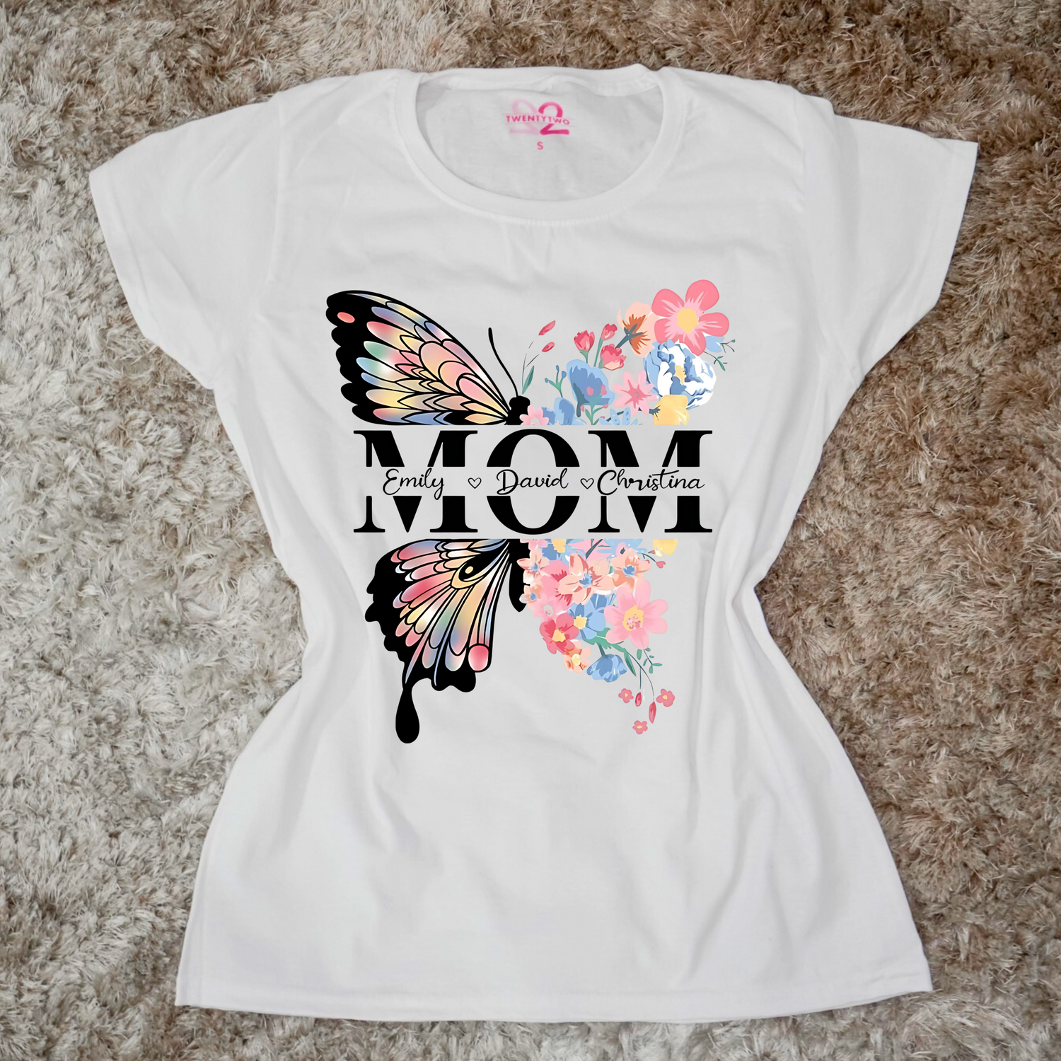 Donna - T shirt Mom Butterfly