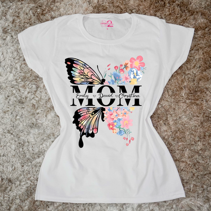 Donna - T shirt Mom Butterfly